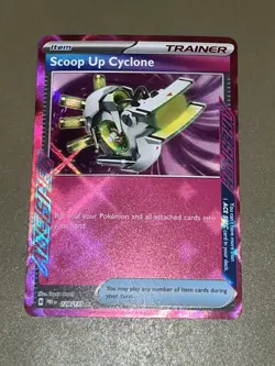 Pokemon TCG Scoop Up Cyclone 128/131 Prismatic Evolutions Holo Ace SPEC Rare NM - Image 1