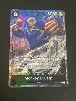 Monkey.D.Garp Parallel Alt Art OP11-095 A Fist of Divine Speed One Piece TCG - Image 1
