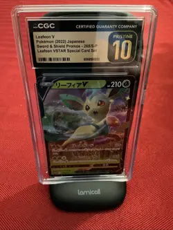 Cgc 10 Pristine Leafeon V 268/s-p Leafeon Vstar Special Card Set Sword & Shield - Image 1