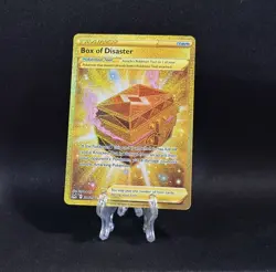 Pokemon TCG Box Of Disaster 214/196 Lost Origin Item Gold Secret Rare - NM - Image 1