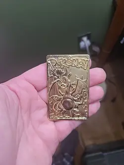 1999 Burger King Pokemon Charizard Nintendo 23K Gold Plated Trading Card - Image 1