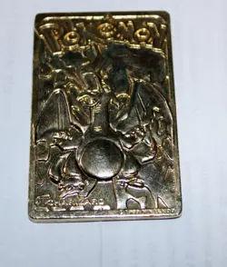 1999 Burger King Pokemon Charizard Nintendo 23K Gold Plated Trading Card - Image 1