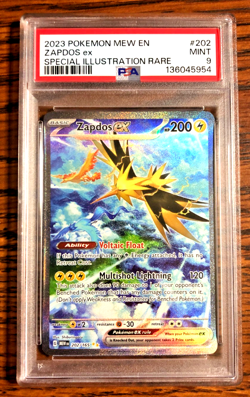 Zapdos EX SIR #202 - PSA MINT 9 - 2023 Scarlet & Violet 151 - Pokemon TCG - Image 1