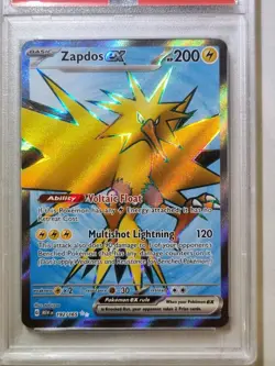 Zapdos EX 192/165 Ultra Rare 151 Mint PSA 9 Graded Pokemon Card Holo 2023 - Image 2