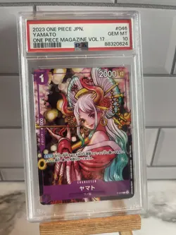 GEM MINT PSA 10 Yamato P-046 PROMO ONE PIECE Magazine Vol 17 Card GAME Japanese - Image 1
