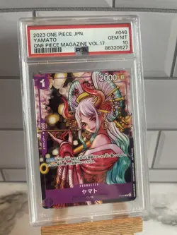 GEM MINT PSA 10 Yamato P-046 PROMO ONE PIECE Magazine Vol 17 Card GAME Japanese - Image 1