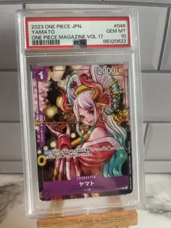 GEM MINT PSA 10 Yamato P-046 PROMO ONE PIECE Magazine Vol 17 Card GAME Japanese - Image 1
