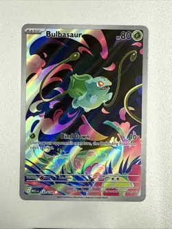 Pokemon TCG Bulbasaur Mega Evolution Illustration Rare Card 133/132 Mint - Image 1
