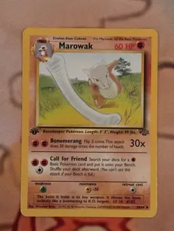 Pokemon Card - Marowak Jungle 39/64 Uncommon 1st Edition - Image 1