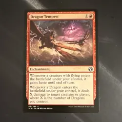 MTG, Magic the Gathering, Dragon Tempest Iconic Masters Red Enchantment Card 125 - Image 1