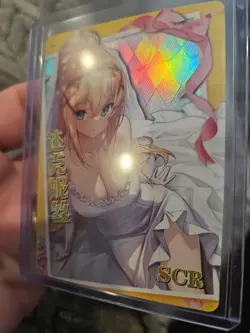 Goddess Story Anime Waifu Trading Card Darkness Konosuba SCR Holo - Image 2