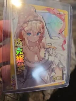 Goddess Story Anime Waifu Trading Card Darkness Konosuba SCR Holo - Image 4