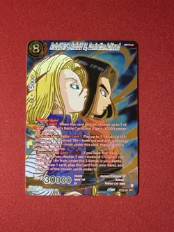 Android 17 & Android 18 Domination Achieved Foil Card SPR Dragon Ball Super - Image 1