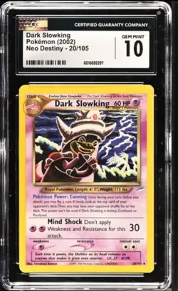 Dark Slowking 20/105 Rare 2002 Neo Destiny Pokemon Card CGC 10 GEM MINT 💎 - Image 1
