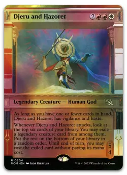 Djeru and Hazoret (Showcase) #304 (Foil) (NM) March of the Machine MOM Magic MTG - Image 1