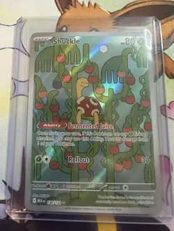Shuckle 136/132 Me01 Mega Evolution Holo Illustration Rare Near Mint Pokemon - Image 1