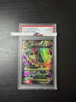 2015 POKEMON XY F.A/M RAYQUAZA EX ROARING SKIES PSA 10 - Image 1