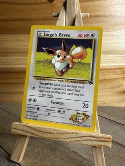 Pokemon Gym Challenge Uncommon Lt. Surge's Eevee #051/132 LP/MP - Image 1