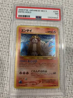 entei 244 pokemon japanese awakening legends PSA 7 - Image 1