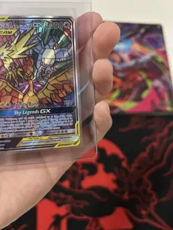Moltres & Zapdos & Articuno GX SM210 TAG TEAM Full Art Holo Promo Pokemon TCG NM - Image 3