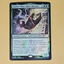 Magic MTG - Marvel's Spiderman: Spider-man, Miles Morales Promo PRM P #8 Foil - Image 1