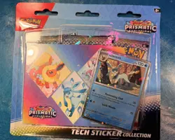 Pokemon TCG Prismatic Evolutions Tech Sticker Collection Set of 3 Sealed - Image 4