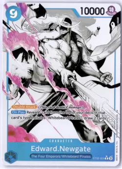 LOW POP ALT ART CHASE CARD!!! 2022 Bandai One Piece Edward Newgate HOLOFOIL - Image 1