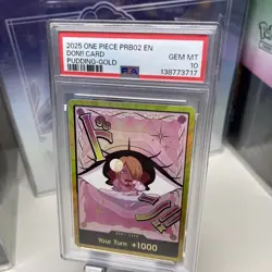 PSA 10 DON!! Card Charlotte Pudding Super Parallel Gold 2025 ONE PIECE Card - Image 4