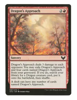 Dragon's Approach MTG Sorcery Cards Strixhaven: School of Mages NM - Image 1