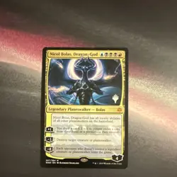 Magic: The Gathering Nicol Bolas, Dragon-God War of the Spark Planeswalker 207/. - Image 1