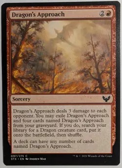 Dragon's Approach x1 Strixhaven: School of Mages Magic the Gathering MTG LP/NM - Image 1