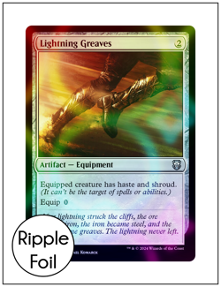 1x Lightning Greaves, Ripple Foil, Modern Horizons 3 Commander, MTG NM - Image 1