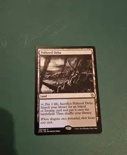 Magic the Gathering Khans of Tarkir Polluted Delta Near Mint Condition (MTG) - Image 1