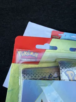 Pokemon TCG Prismatic Evolutions Tech Sticker Collection LOT OF 2 SEALED 6 Packs - Image 3