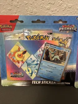 Lot Of(2) Pokemon TCG Prismatic Evolutions Tech Sticker Collection Booster - Image 2