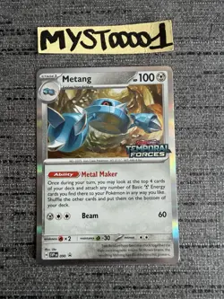 Carte Pokemon Metang Promo Svp 090 Stamp Temporal Forces Anglais Exc - Image 1