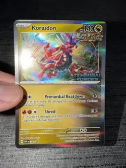 Carte Pokemon Koraidon Promo Svp 091 Stamp Temporal Forces Anglais Exc - Image 3