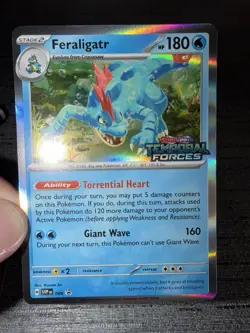 Carte Pokemon Feraligatr Promo Svp 089 Stamp Temporal Forces Anglais Exc - Image 3