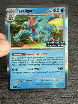 Carte Pokemon Feraligatr Promo Svp 089 Stamp Temporal Forces Anglais Exc - Image 5