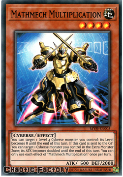 YUGIOH MYFI-EN005 Mathmech Multiplication Super Rare 1st Edition NM - Image 1