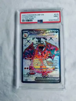 Charizard ex 215/197 PSA Mint 9 - Scarlet & Violet Obsidian Flames - Pokemon TCG - Image 1