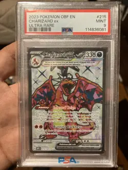 Pokemon TCG Charizard EX Obsidian Flames Holo Ultra Rare Card PSA 9, 215/197 - Image 1