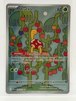 2025 Near Mint Pokemon Shuckle IR 136/132 Me01: Mega Evolution NM Illustration - Image 1