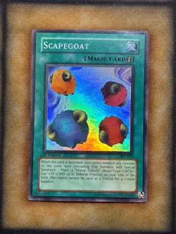 Yugioh Scapegoat SDJ-041 Super Rare 1st Ed LP - Image 1
