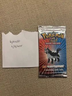 Pokemon EX Ruby & Sapphire Booster Pack Mightyena Art Factory Sealed/New! 💎 - Image 3