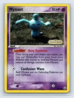 Pokemon TCG Wynaut EX Legend Maker 71/92 Reverse Holo Card - Image 1