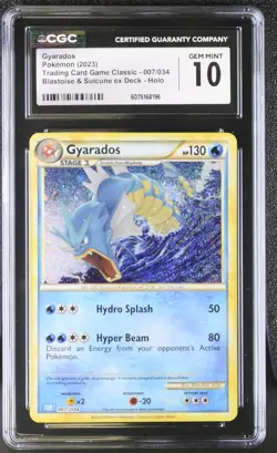 Gyarados Blastoise & Suicune Ex Deck Trading Card Game Classic 007/034 NM CGC 10 - Image 1