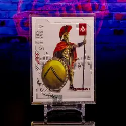 Leonidas I Assassins Creed AC 15th Anniversary Holo Foil Card Ubisoft XY-PT-055 - Image 1