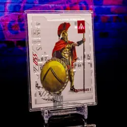 Leonidas I Assassins Creed AC 15th Anniversary Holo Foil Card Ubisoft XY-PT-055 - Image 2