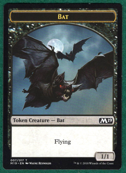 Bat Token - Core Set 2019 M19 #7 - Magic: The Gathering MTG Card - Image 1